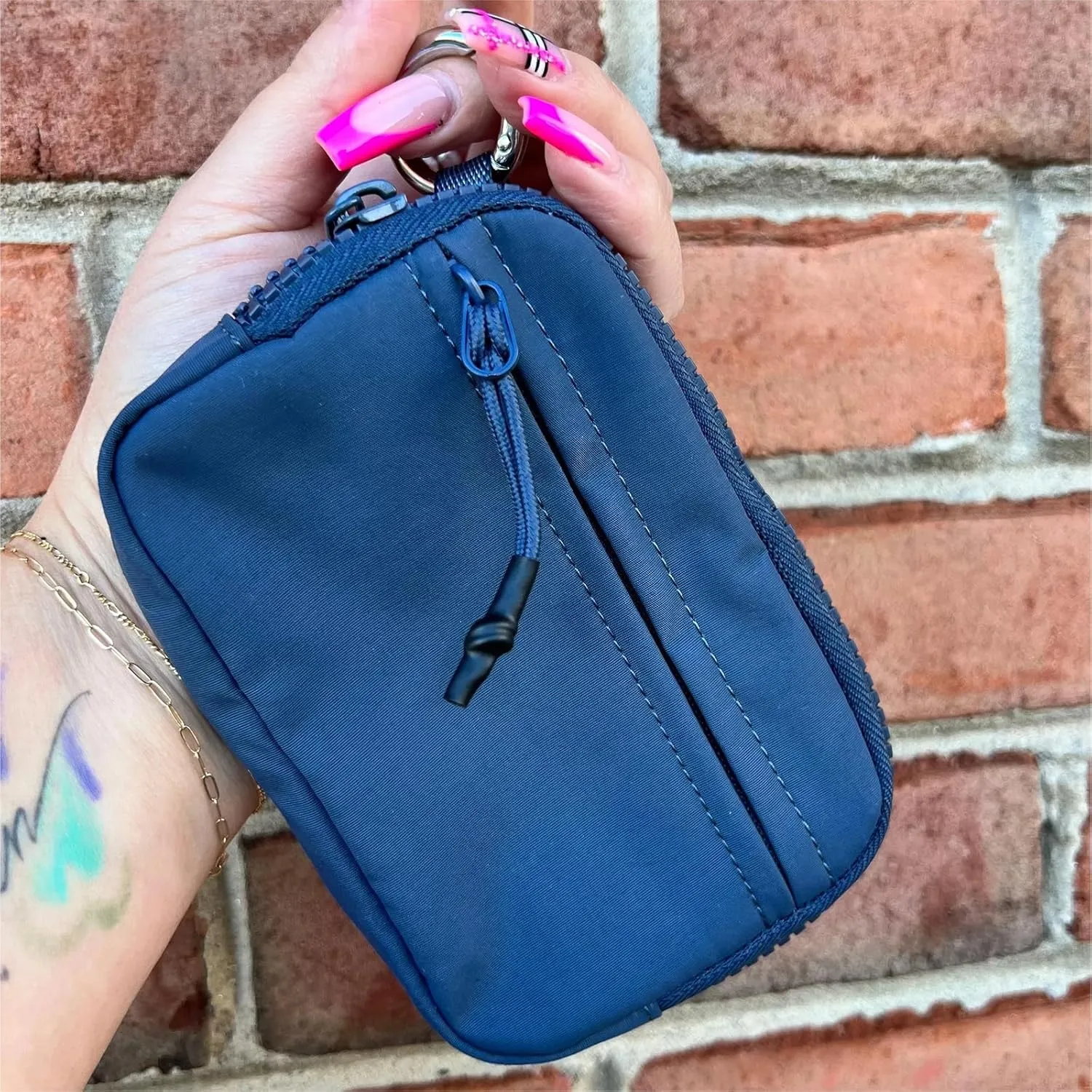 The Iris' Wallet, 2024 New Iris Keychain Wallet, Pouch Wristlet Zip Card Case with ID Window (6PCS)
