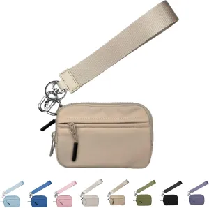 The Iris' Wallet 2nd Gen, Iris Wallet 2nd Gen, Wristlet Wallets for Women, Walle t with Strap, Wristlet Wallets, Wristle t Pouch (Beige)