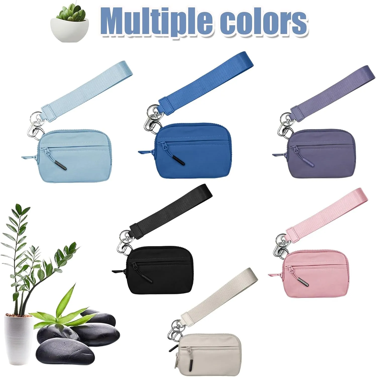 The Iris' Wallet 2nd Gen, Iris Wallet 2nd Gen, Wristlet Wallets for Women, Walle t with Strap, Wristlet Wallets, Wristle t Pouch (Black)