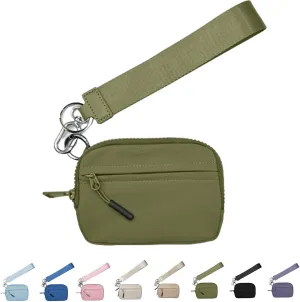 The Iris' Wallet 2nd Gen, Iris Wallet 2nd Gen, Wristlet Wallets for Women, Walle t with Strap, Wristlet Wallets, Wristle t Pouch (Green)