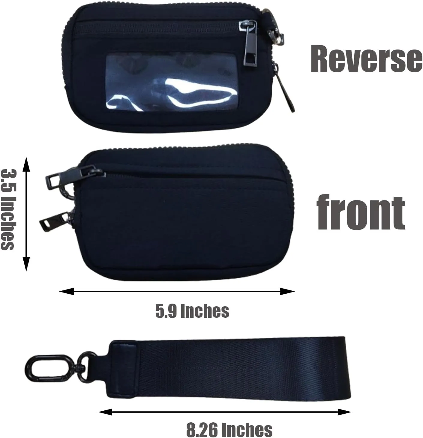 The Iris' Wallet 2nd Gen, Iris Wallet 2nd Gen, Wristlet Wallets for Women, Walle t with Strap, Wristlet Wallets, Wristle t Pouch (Light blue)