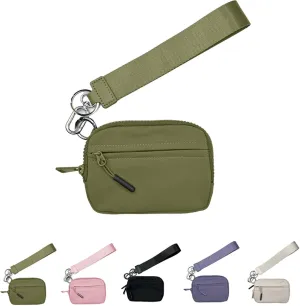 The Iris' Wallet 2nd Gen, Iris Wallet, Iris Wristlet Wallets for Women, Keychain Wristlet Wallet, The Iris Keychain Wristlet Wallet Card Case with Id Window (Green)