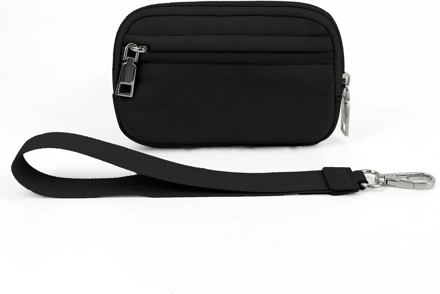The Iris' Wallet, Multifunctional Fashion Wristlet Handbags for Women, Waterproof Nylon Keychain Wallet, Zip Card Case