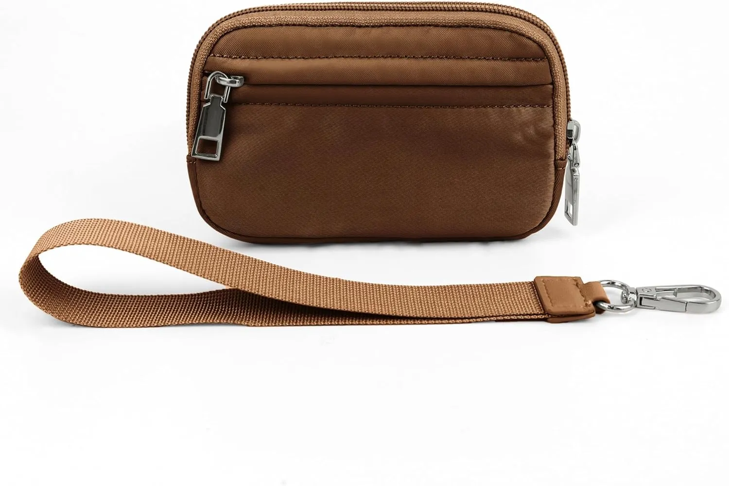 The Iris' Wallet, Multifunctional Fashion Wristlet Handbags for Women, Waterproof Nylon Keychain Wallet, Zip Card Case
