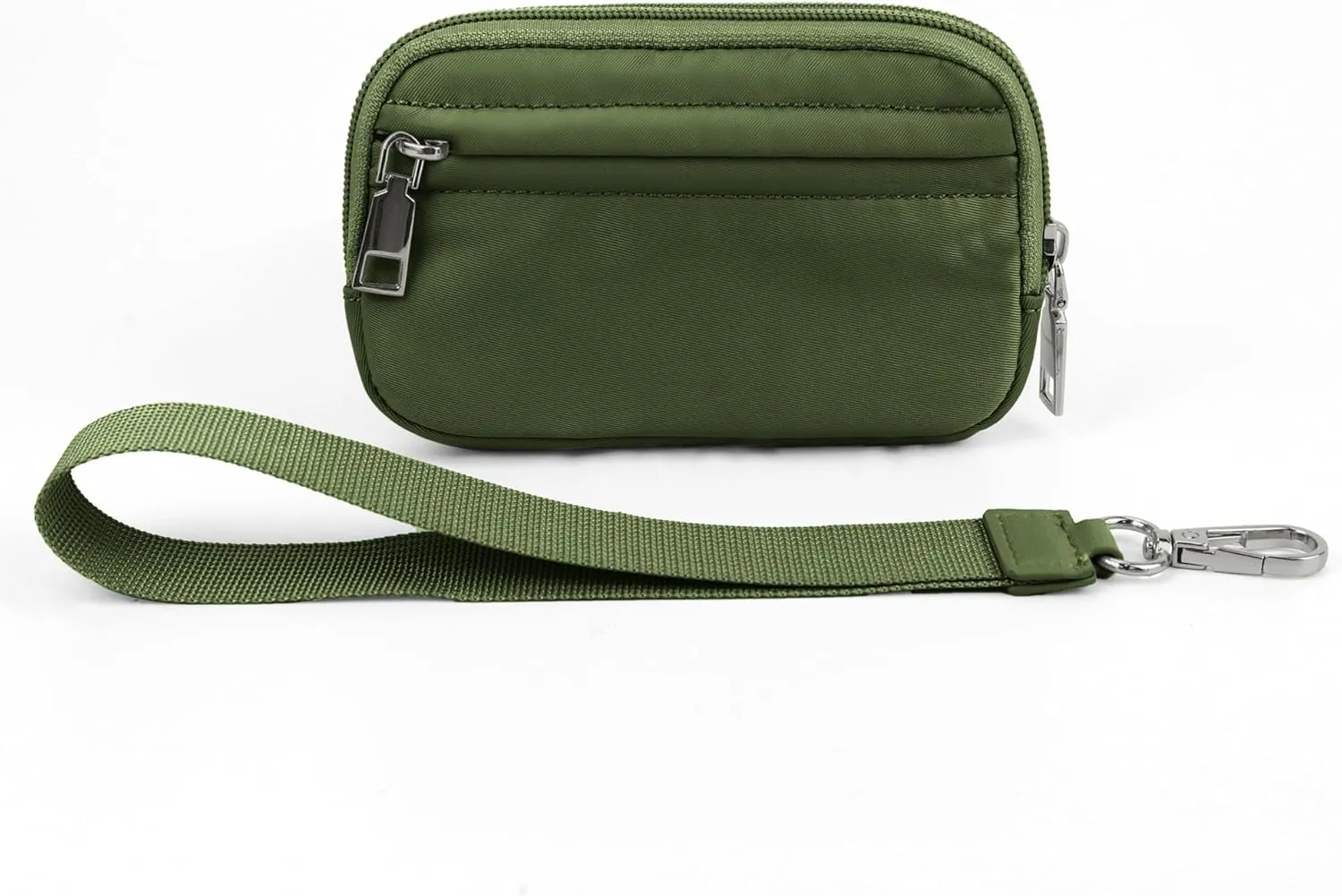 The Iris' Wallet, Multifunctional Fashion Wristlet Handbags for Women, Waterproof Nylon Keychain Wallet, Zip Card Case
