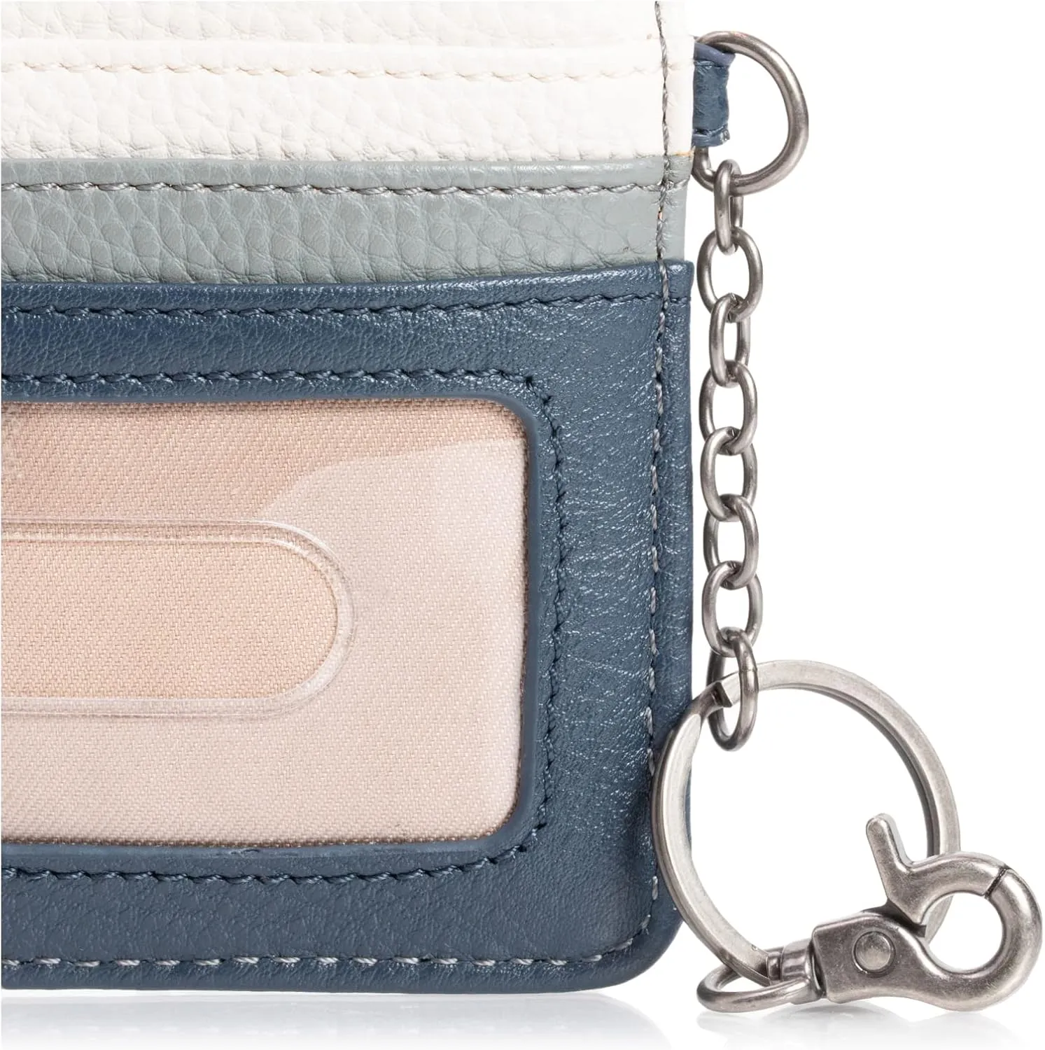 The Sak Iris Wallet in Leather, Elevated Card Holder with Keychain