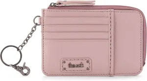 The Sak Iris Wallet in Leather, Elevated Card Holder with Keychain