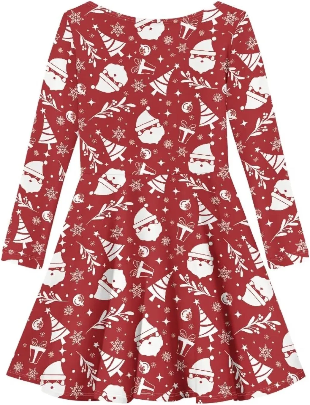 TODIYADDU Girls Dress Elegant Dress for Kids Long Sleeve A Line Swing Skater Dresses Toddler Girl Clothes Trendy Outfits