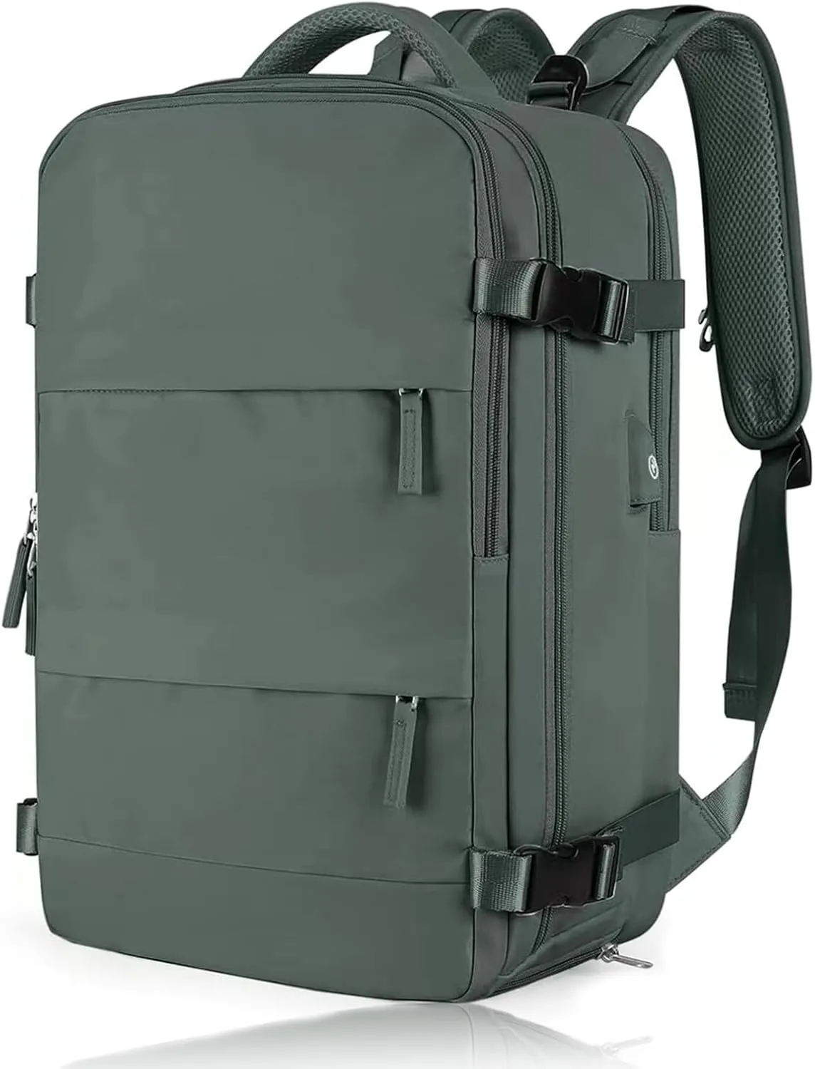 Travel Backpack Large Carry-on Backpack for Women and Men Airline Approved Business Suitcase Waterproof Hiking Backpack (Green)