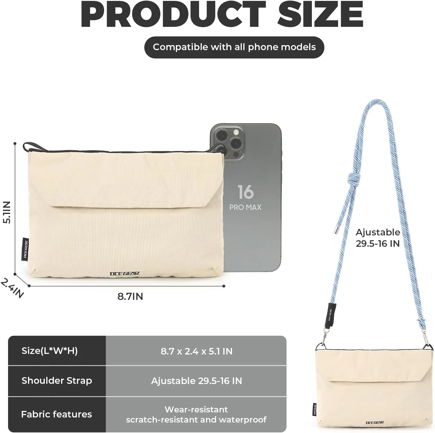 Travel Passport Holder Small Crossbody bag RFID Organizer Case Easy to Conceal Travel Pouch for Daily Use & Outdoor Activitie
