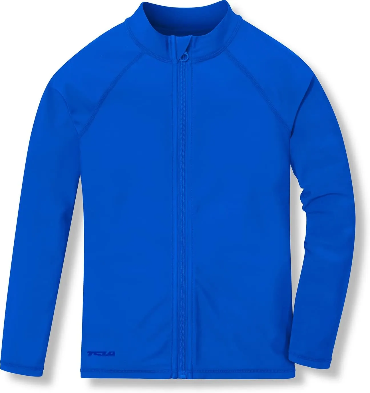 TSLA Boy's and Girl's Long Sleeve Zipper Rash Guard, UPF 50  UV/Sun Protection Swim Shirts, Quick Dry Water Swimsuit Top