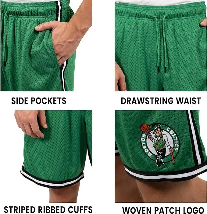 Ultra Game NBA Official Men’s Slam Active Basketball Training Shorts - Unisex, Oklahoma City Thunder, Team Color|Oklahoma City Thunder