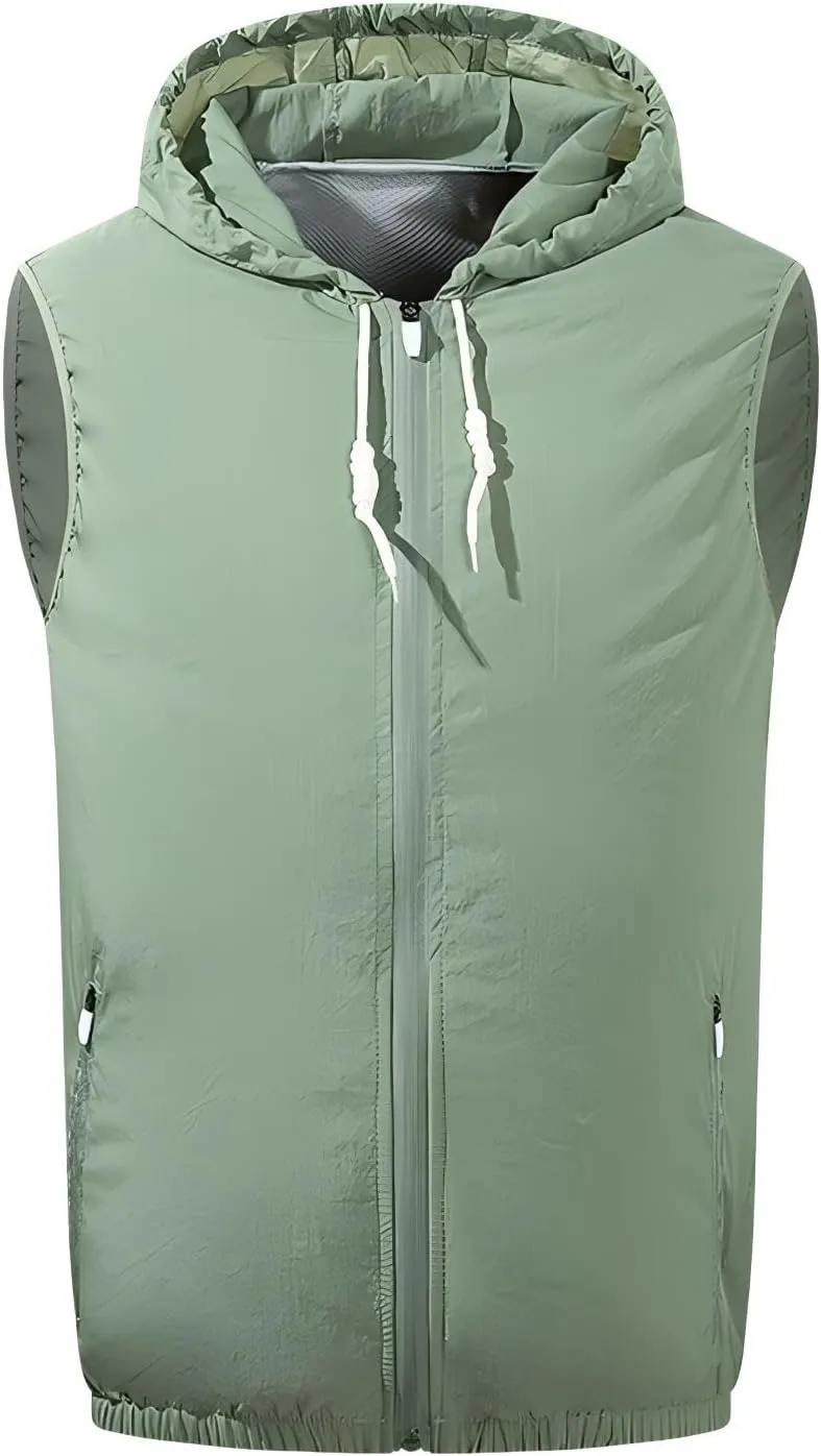 Unisex Cooling Vest with Dual 3-Speed Fans Lightweight USB-Powered Workwear for Summer Outdoor Work/Sports