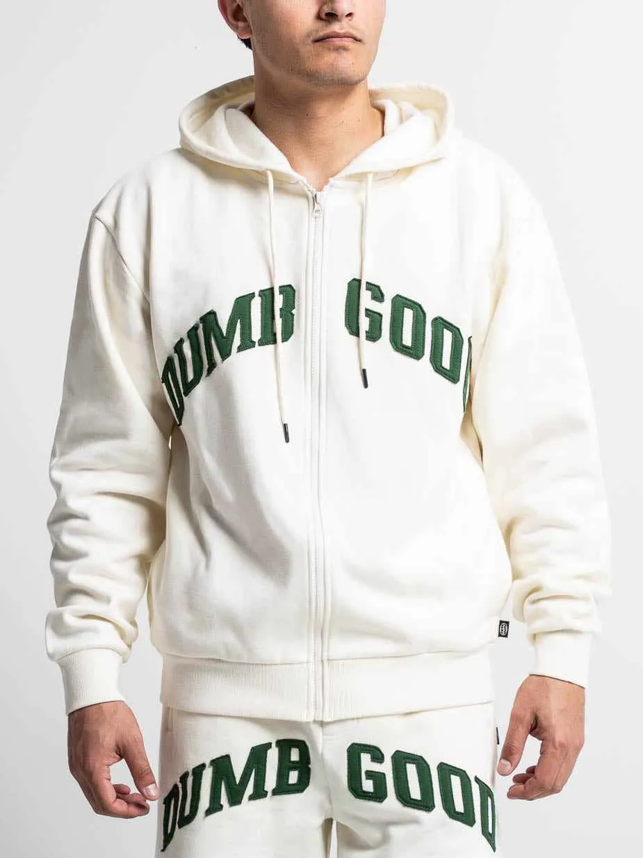 Varsity Natural Zip Hoodie