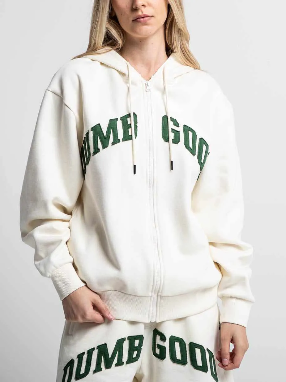Varsity Natural Zip Hoodie