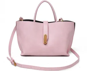 Vintage PU Tote Bag for Women - Large Capacity Handbag with Zipper Pocket, Stylish Top Handle Satchel for Daily Use