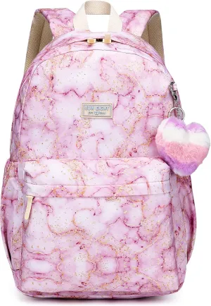 Waterproof School Backpack 30L-Large Lightweight Bookbag for Kids Teens 6-18,Durable Travel Pack with Adjustable Straps Daily Use(Purple)