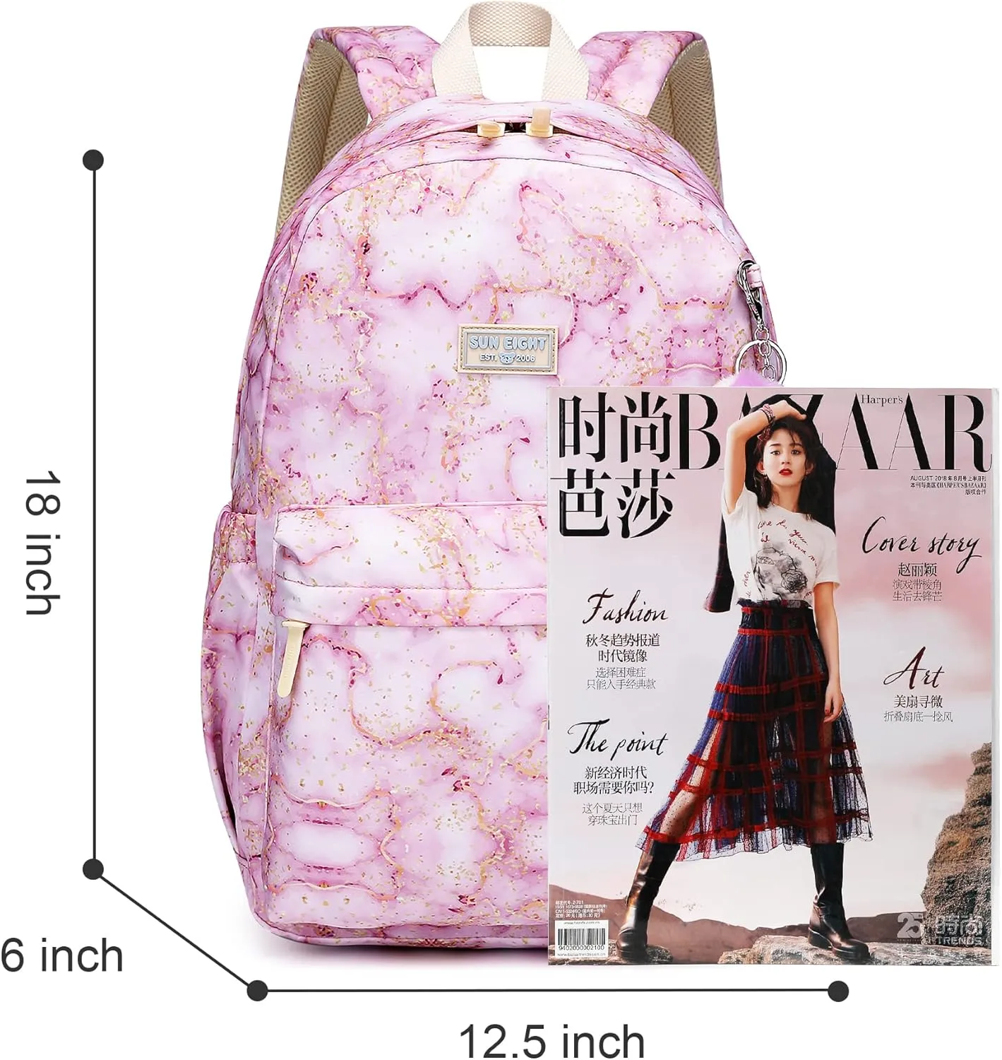Waterproof School Backpack 30L-Large Lightweight Bookbag for Kids Teens 6-18,Durable Travel Pack with Adjustable Straps Daily Use(Purple)
