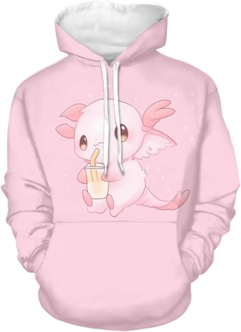 WELLFLYHOM Womens Cute Animal Print Hoodie Sweatshirt Drawstring Long Sleeve Pullover Tops with Pocket