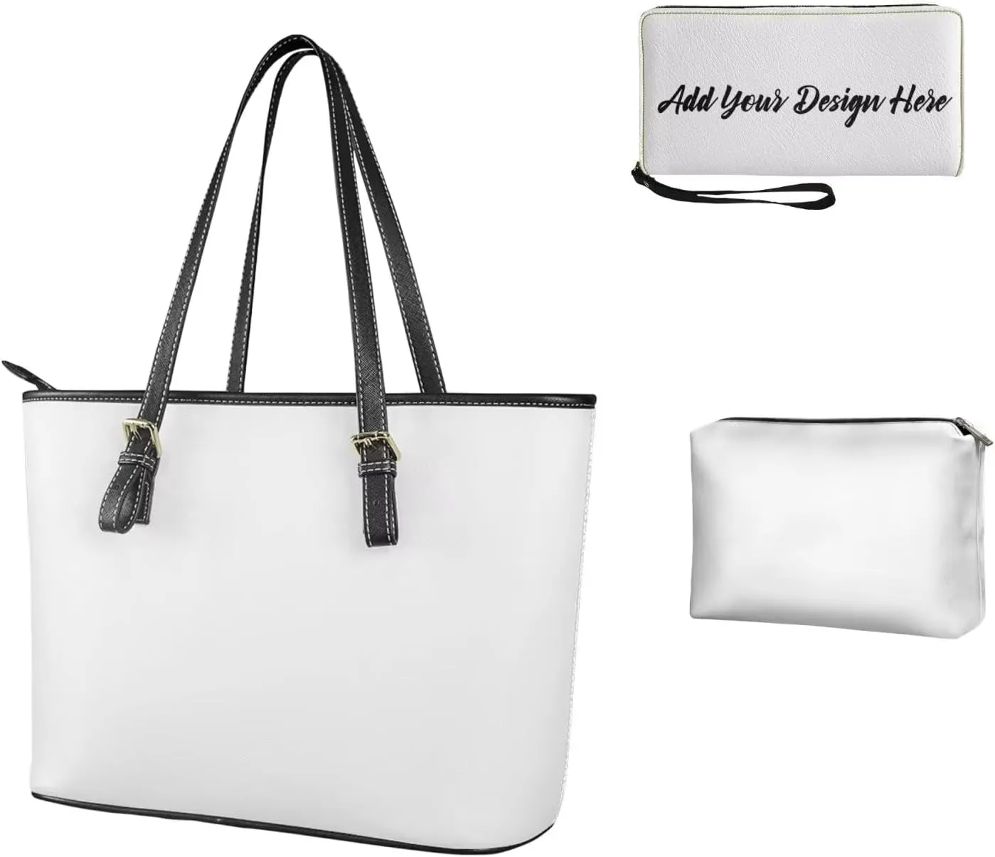 Western Style Satchel Bags for Womens Casual Fashion Shoulder Tote Bag with Wallet and Clutch Set for Daily Use