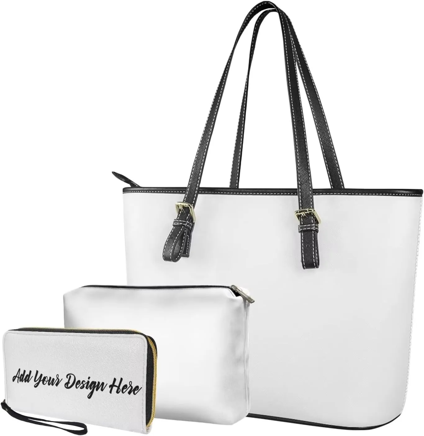 Western Style Satchel Bags for Womens Casual Fashion Shoulder Tote Bag with Wallet and Clutch Set for Daily Use