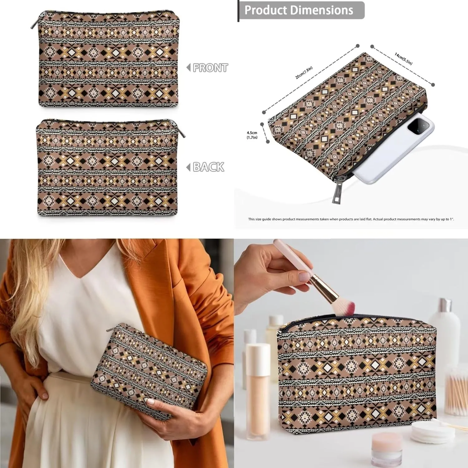 Western Style Satchel Bags for Womens Casual Fashion Shoulder Tote Bag with Wallet and Clutch Set for Daily Use