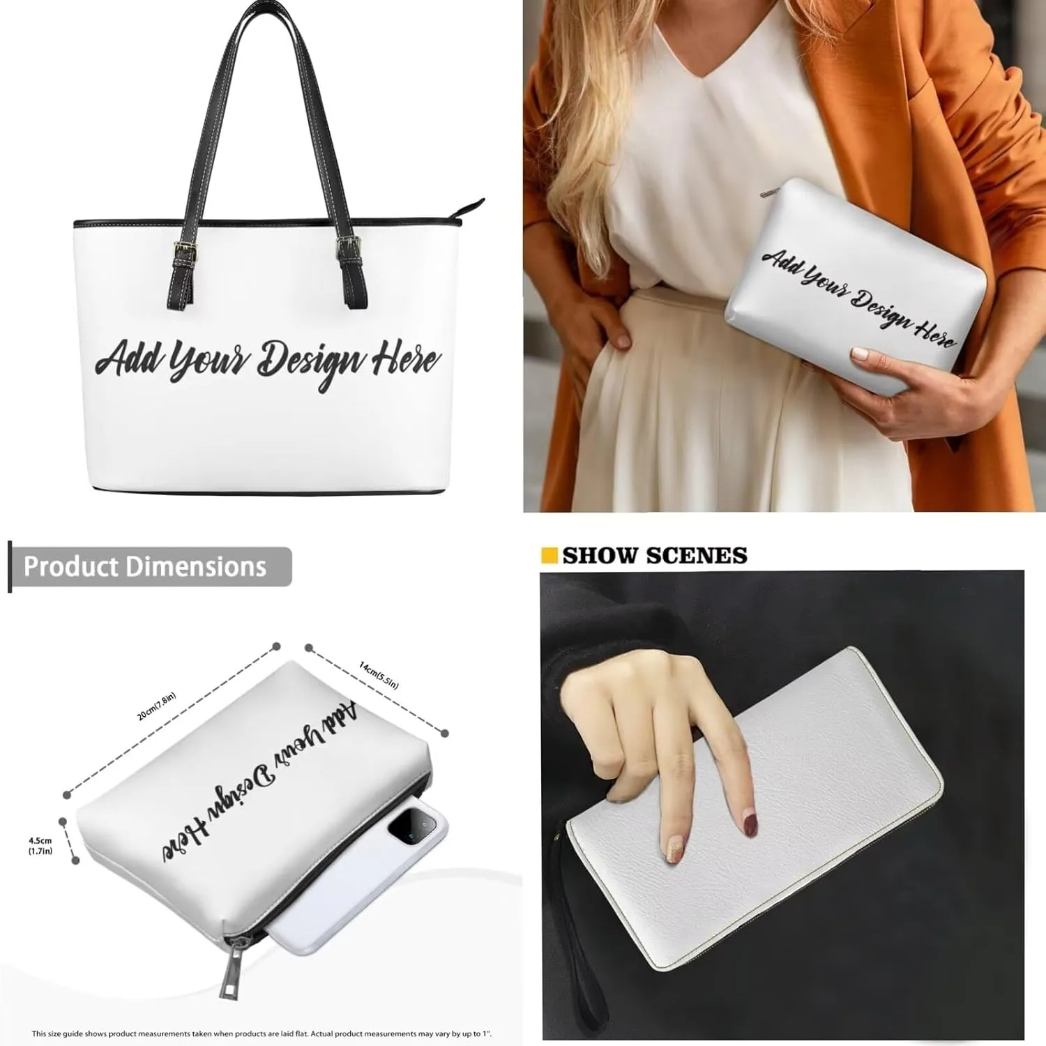 Western Style Satchel Bags for Womens Casual Fashion Shoulder Tote Bag with Wallet and Clutch Set for Daily Use
