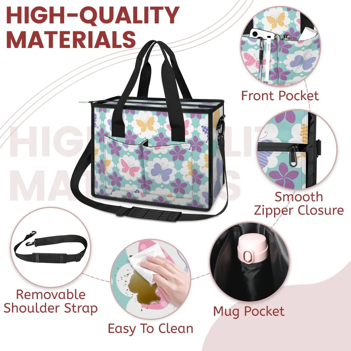 Women Fashion Tote Bag Wallet Shoulder Bags Set 3PCS Top Handle Satchel Purse Large Zippered Handbag Daily Use