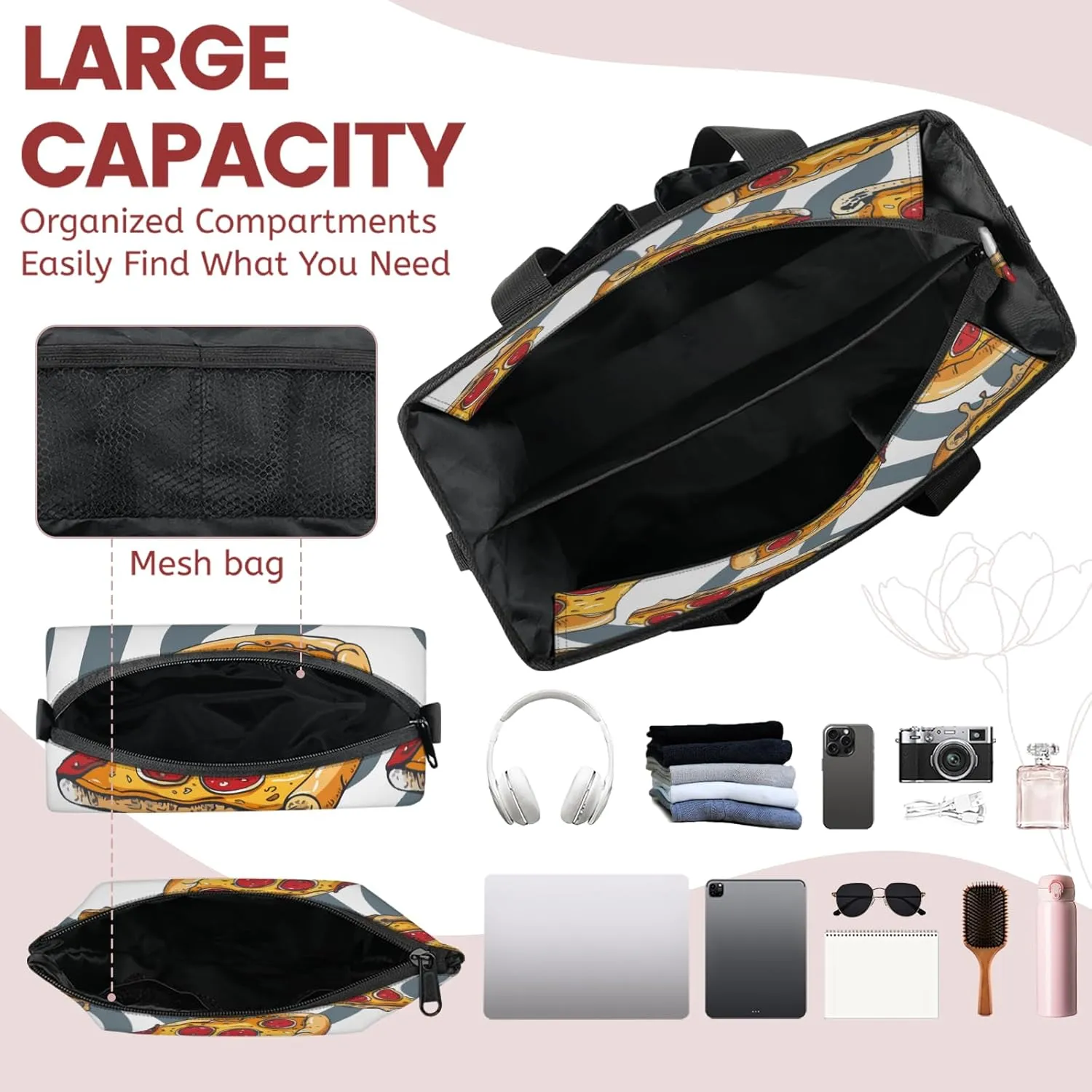 Women Fashion Tote Bag Wallet Shoulder Bags Set 3PCS Top Handle Satchel Purse Large Zippered Handbag Daily Use