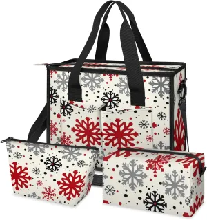 Women Fashion Tote Bag Wallet Shoulder Bags Set 3PCS Top Handle Satchel Purse Large Zippered Handbag Daily Use