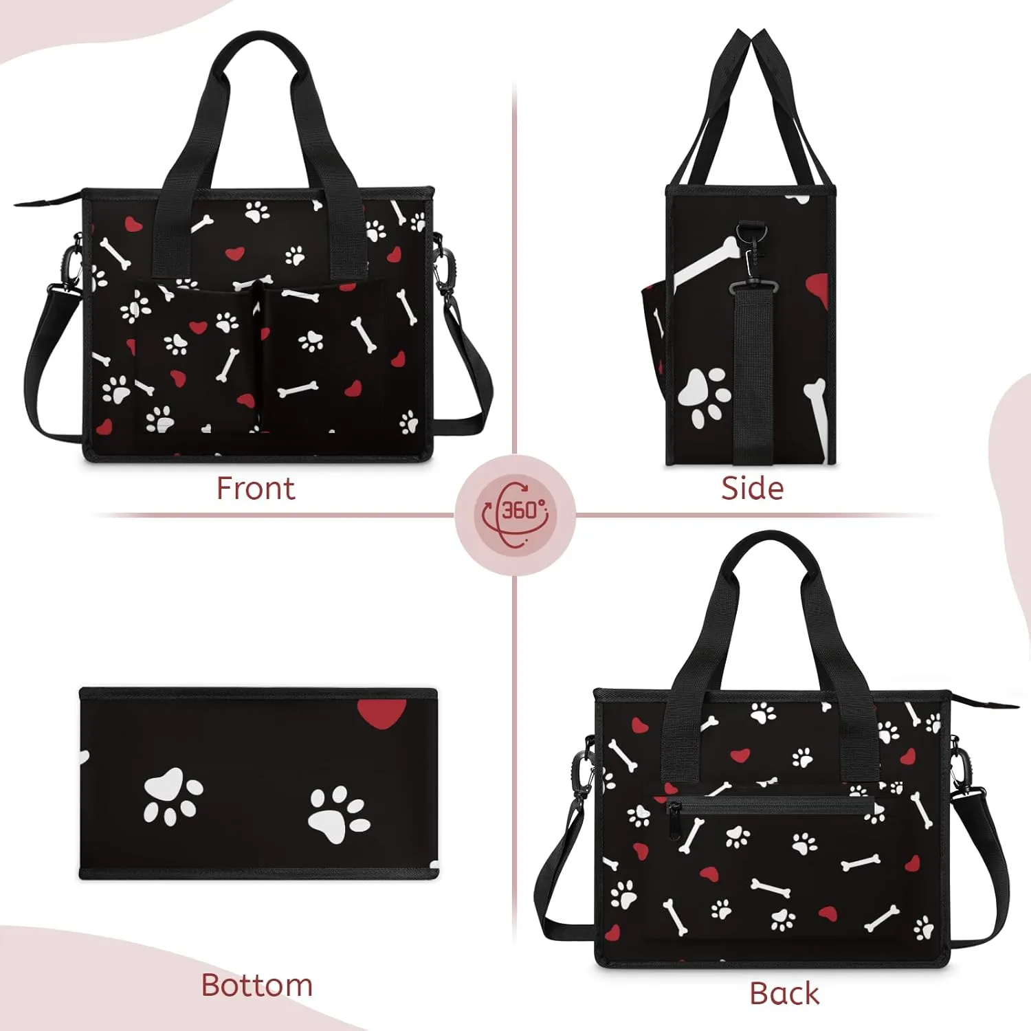 Women Fashion Tote Bag Wallet Shoulder Bags Set 3PCS Top Handle Satchel Purse Large Zippered Handbag Daily Use