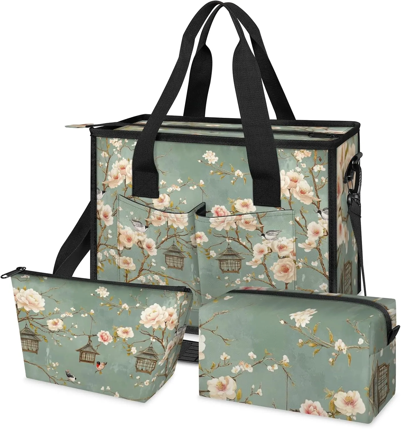 Women Fashion Tote Bag Wallet Shoulder Bags Set 3PCS Top Handle Satchel Purse Large Zippered Handbag Daily Use