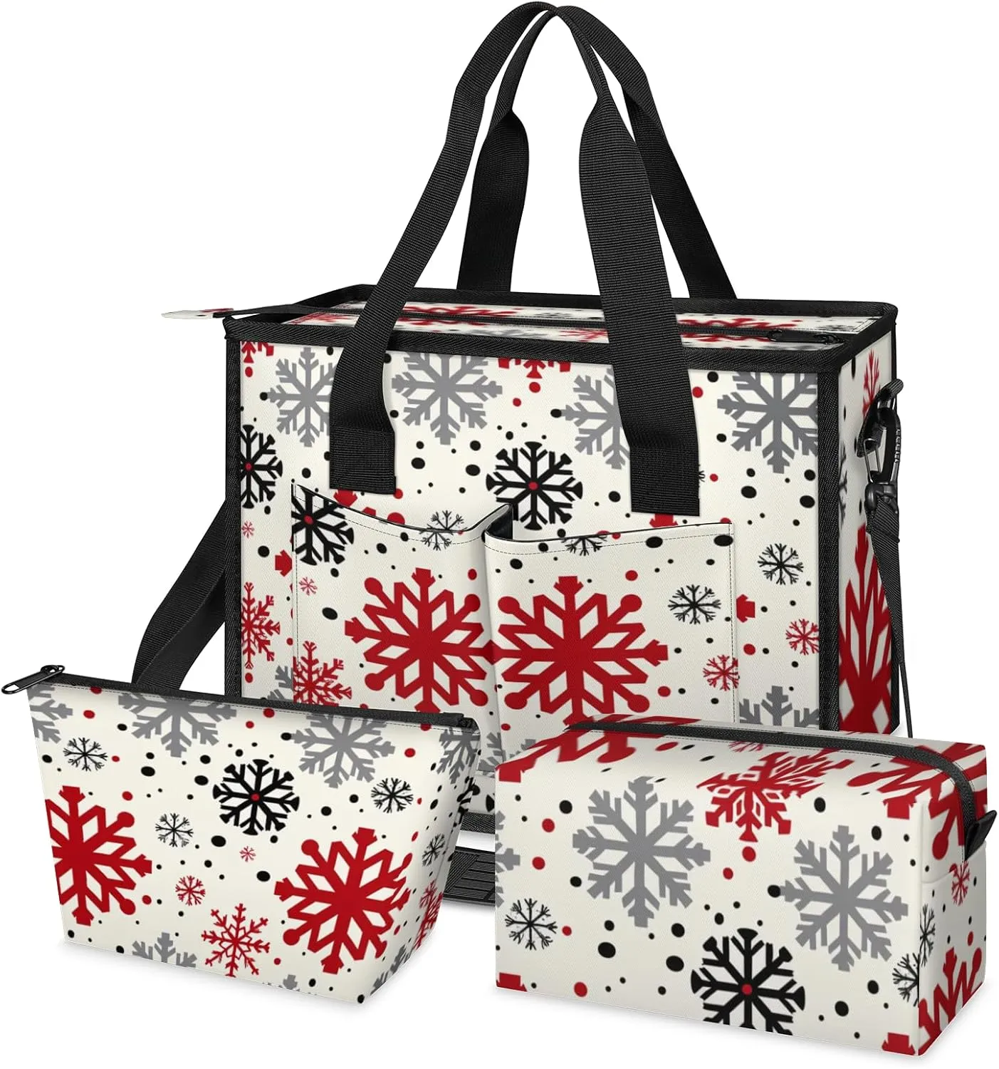Women Fashion Tote Bag Wallet Shoulder Bags Set 3PCS Top Handle Satchel Purse Large Zippered Handbag Daily Use