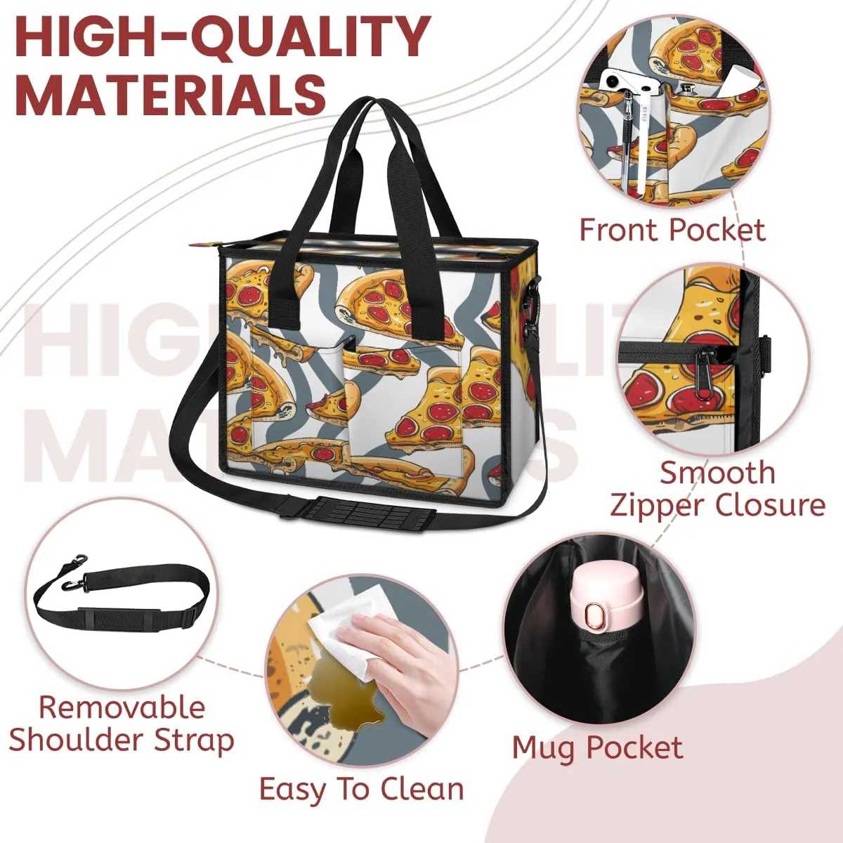 Women Fashion Tote Bag Wallet Shoulder Bags Set 3PCS Top Handle Satchel Purse Large Zippered Handbag Daily Use