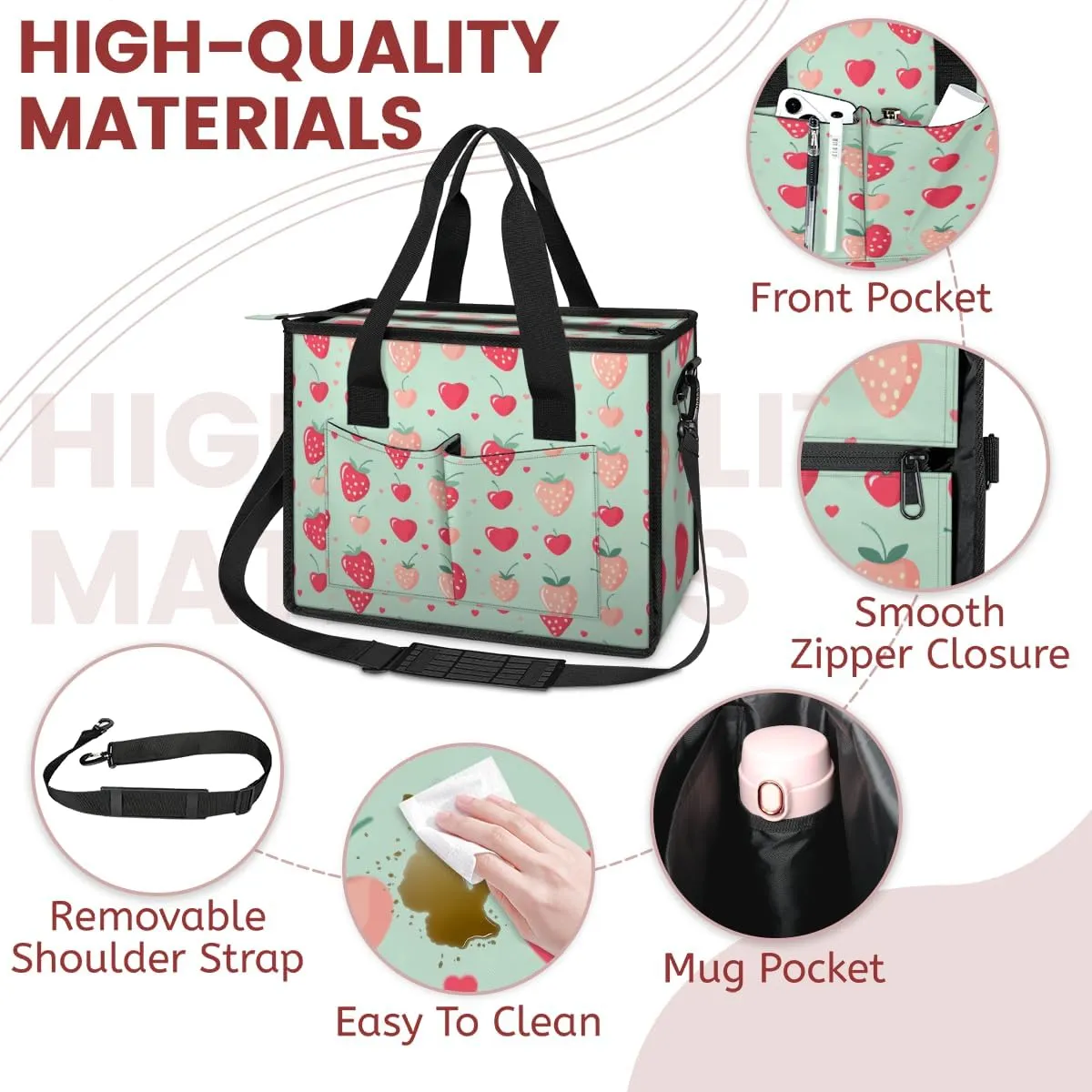 Women Fashion Tote Bag Wallet Shoulder Bags Set 3PCS Top Handle Satchel Purse Large Zippered Handbag Daily Use
