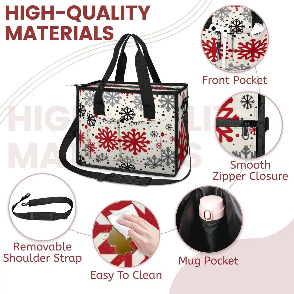 Women Fashion Tote Bag Wallet Shoulder Bags Set 3PCS Top Handle Satchel Purse Large Zippered Handbag Daily Use