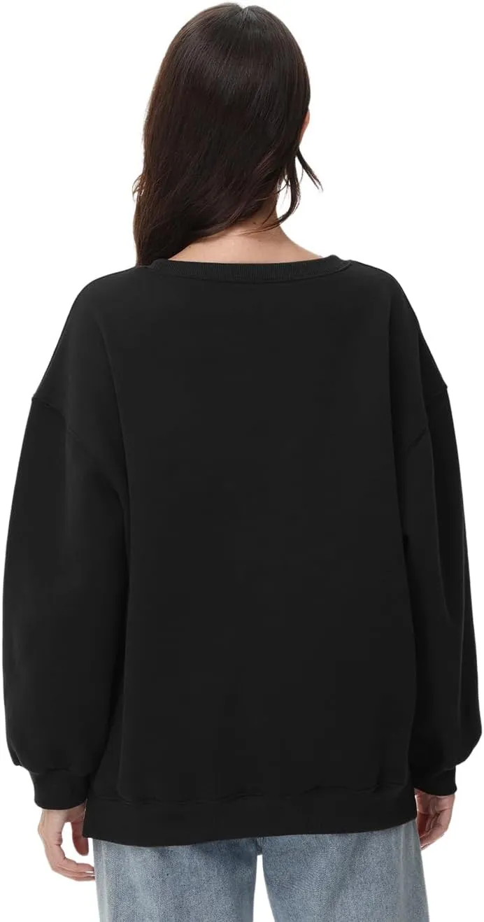 Women Oversized Sweatshirts Long Sleeve Crewneck Tops Pullover Fall Fashion Outfits Clothes with Pockets
