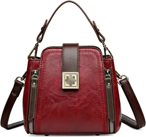 Women Small Crossbody Handbag Tote Bag Vintage Top Handle Satchel Purse Shoulder Purse for Daily Use Cell Phone Purse
