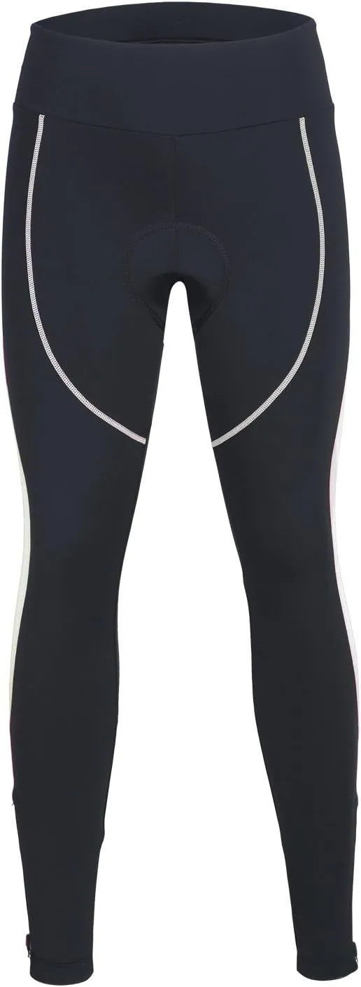 Women's Cycling Pants 3D Padded Compression Tight, Long Bike Bicycle Pants with Wide Waistband