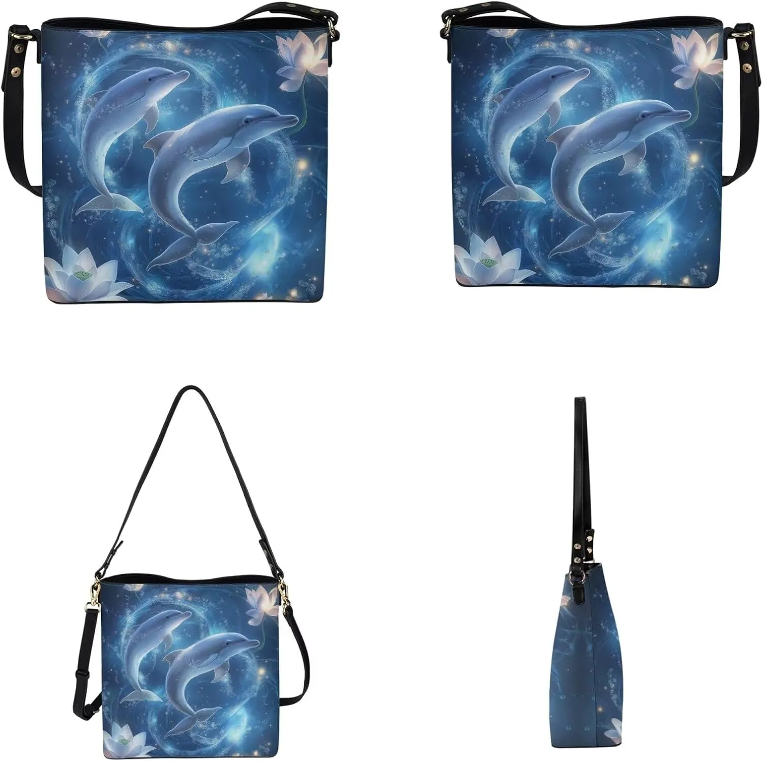 Womens Large Leather Tote Shoulder Bag and Wallet 2Pc Set,Ladies Casual Fashion Handbag Travel Work Daily Use