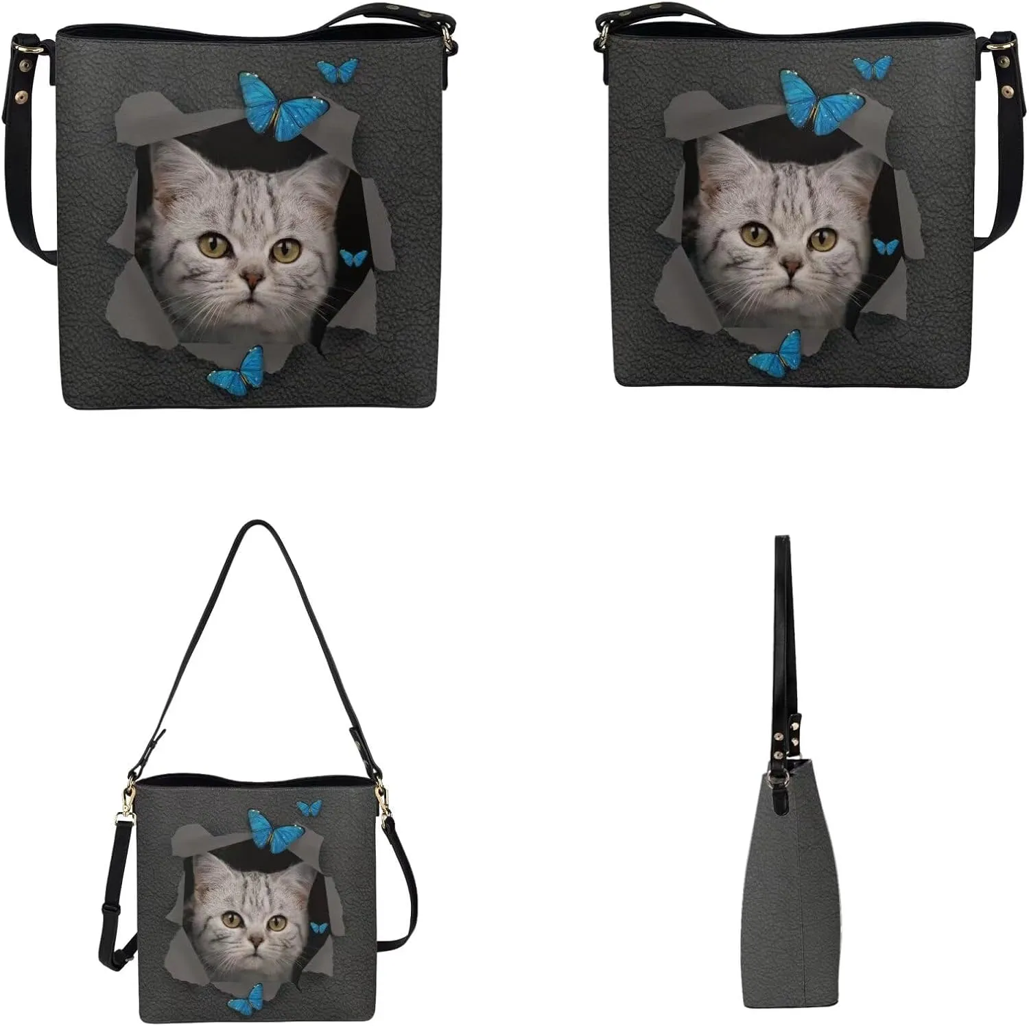Women's Leather Waterproof Handbags and Purses for Daily Use