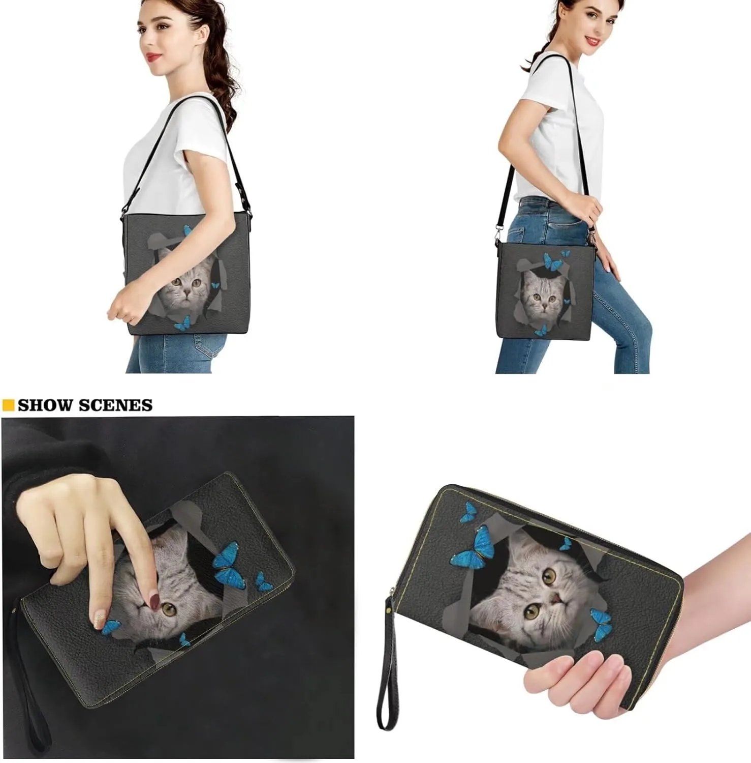 Women's Leather Waterproof Handbags and Purses for Daily Use