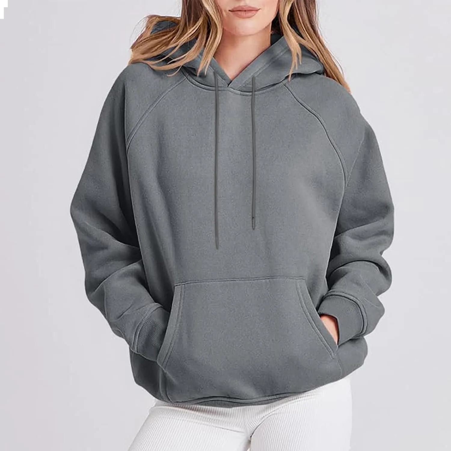 Womens Oversized Hoodies Sweatshirts Fleece Hooded Pullover Sweater Tops Long Sleeve Fall Fashion Outfits Clothes 2023