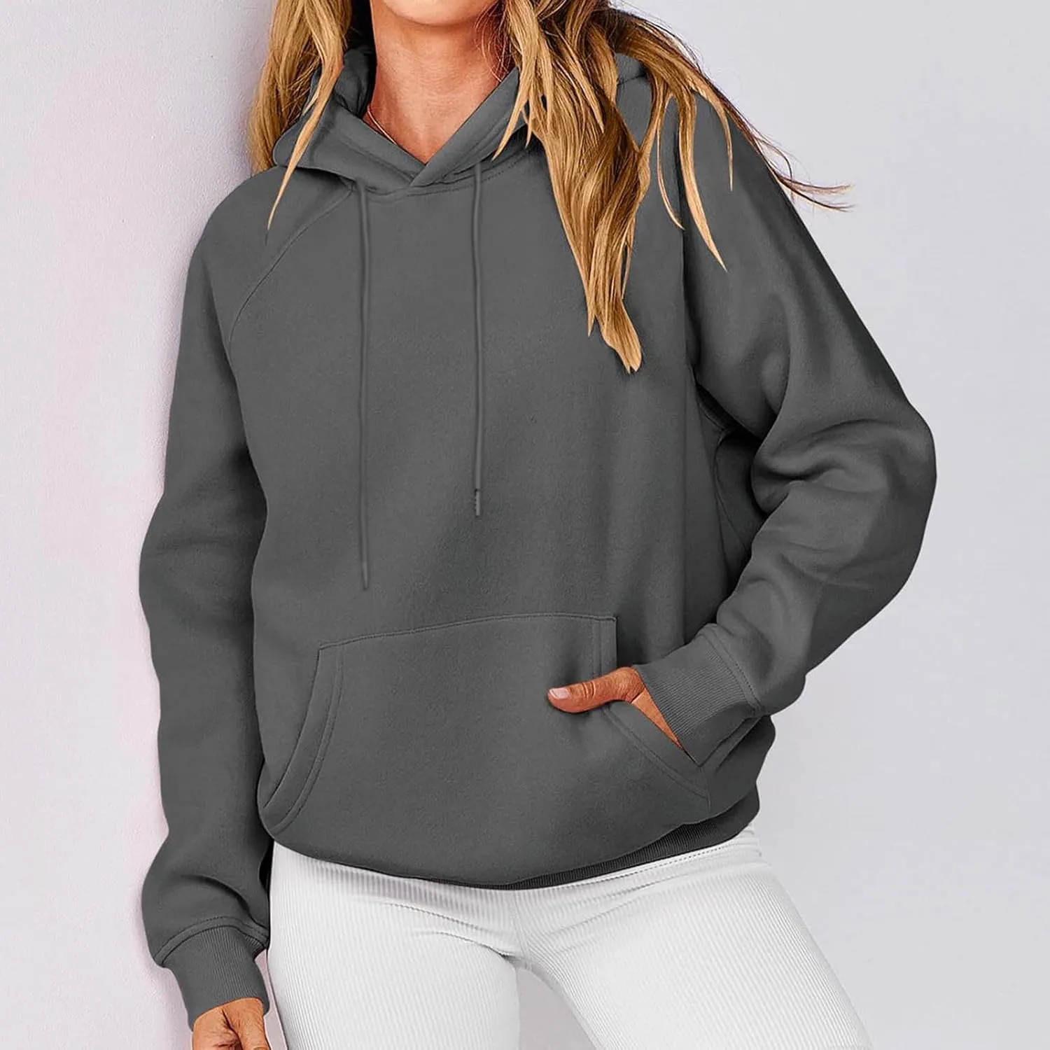 Womens Oversized Hoodies Sweatshirts Fleece Hooded Pullover Sweater Tops Long Sleeve Fall Fashion Outfits Clothes 2023