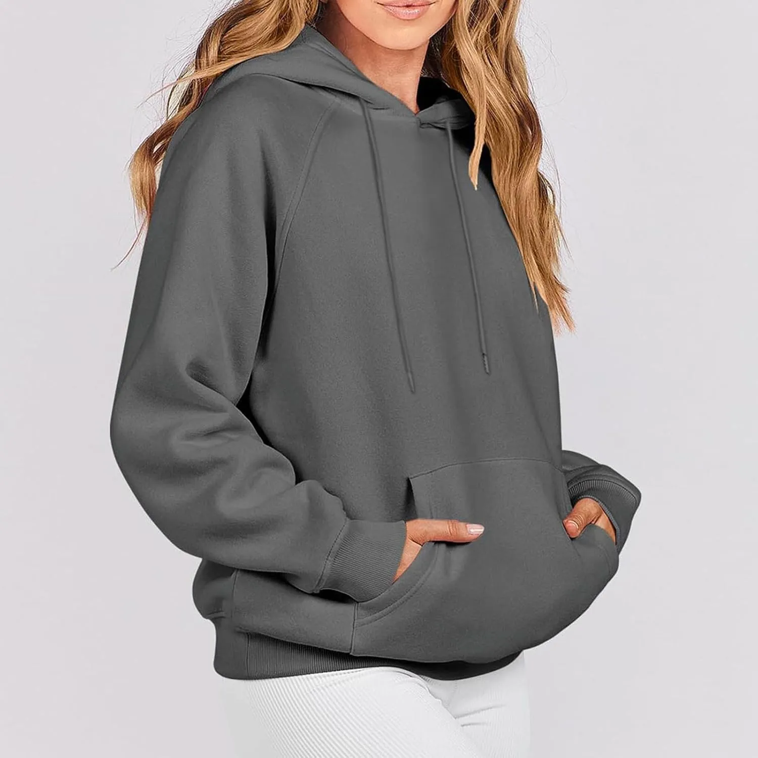 Womens Oversized Hoodies Sweatshirts Fleece Hooded Pullover Sweater Tops Long Sleeve Fall Fashion Outfits Clothes 2023