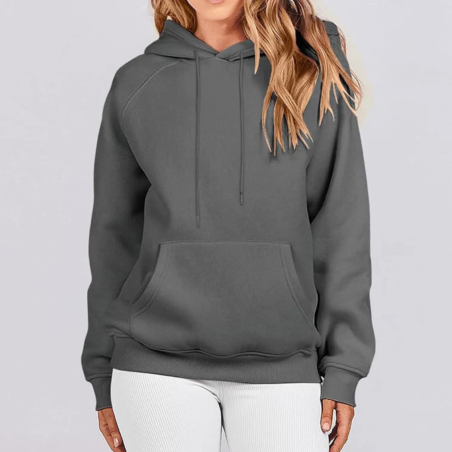 Womens Oversized Hoodies Sweatshirts Fleece Hooded Pullover Sweater Tops Long Sleeve Fall Fashion Outfits Clothes 2023