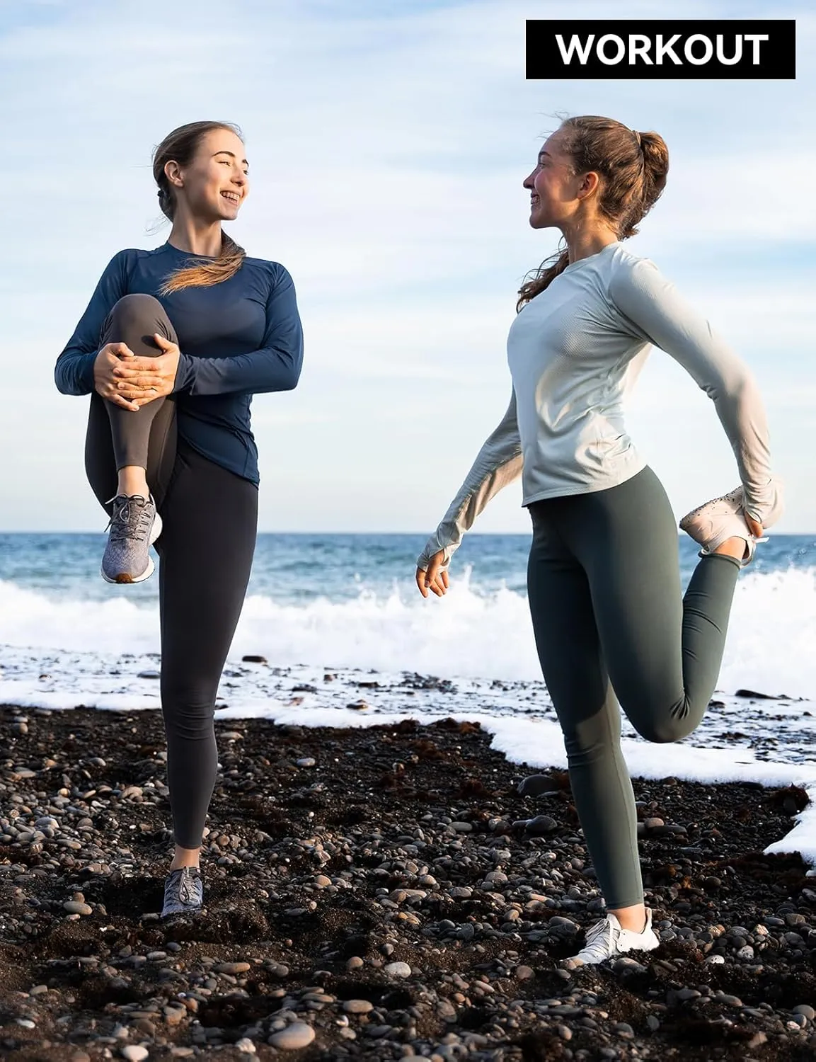 Women's Rash Guard Long Sleeve UV Sun Protection Shirts with Thin Hoodie UPF 50  Lightweight SPF Tops for Hiking