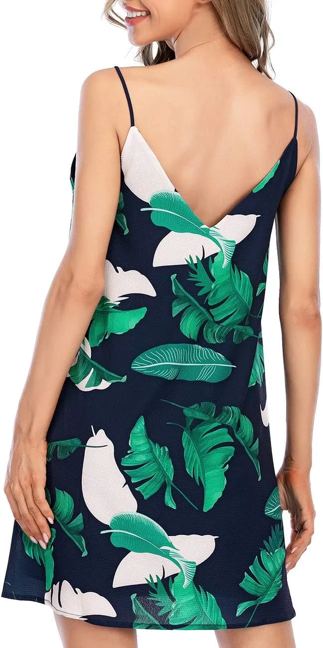 Women's Scoop Neck Spaghetti Strap Babydoll Tank Tops Ruffle Hem Peplum Sleeveless Tunic