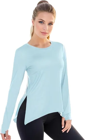 Womens UPF 50  Sun Shirts Long Sleeve UV Sun Protection Lightweight Quick Dry Rash Guard Workout Hiking Outdoor Tops
