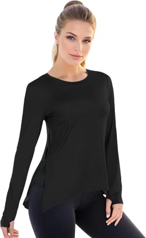 Womens UPF 50  Sun Shirts Long Sleeve UV Sun Protection Lightweight Quick Dry Rash Guard Workout Hiking Outdoor Tops